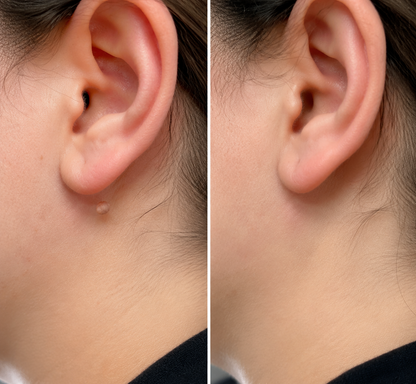 💫PuraCure® 2-in-1 マイクロニードル＆ハイドロコロイドパッチ🍀| 盛り上がったホクロ・ニキビ・扁平イボ・スキンタッグのケアに | シワ・ニキビ跡・肌の色ムラをケア | 目立たない透明パッチ（顔・体用）